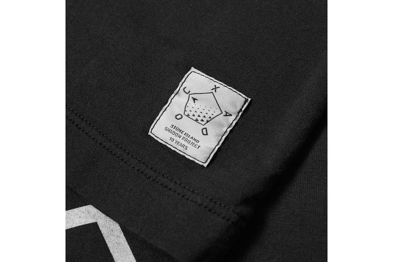 Stone Island Shadow Project 10th Anniversary Collection T-Shirt Black White Natural Pink