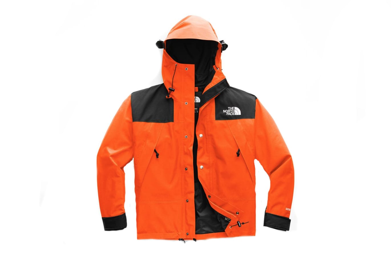 the north face mountain jacket orange