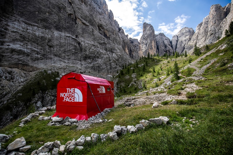 The North Face Pinnacle Archive Alps Pop-up Climbing Italy restored refurbished collection