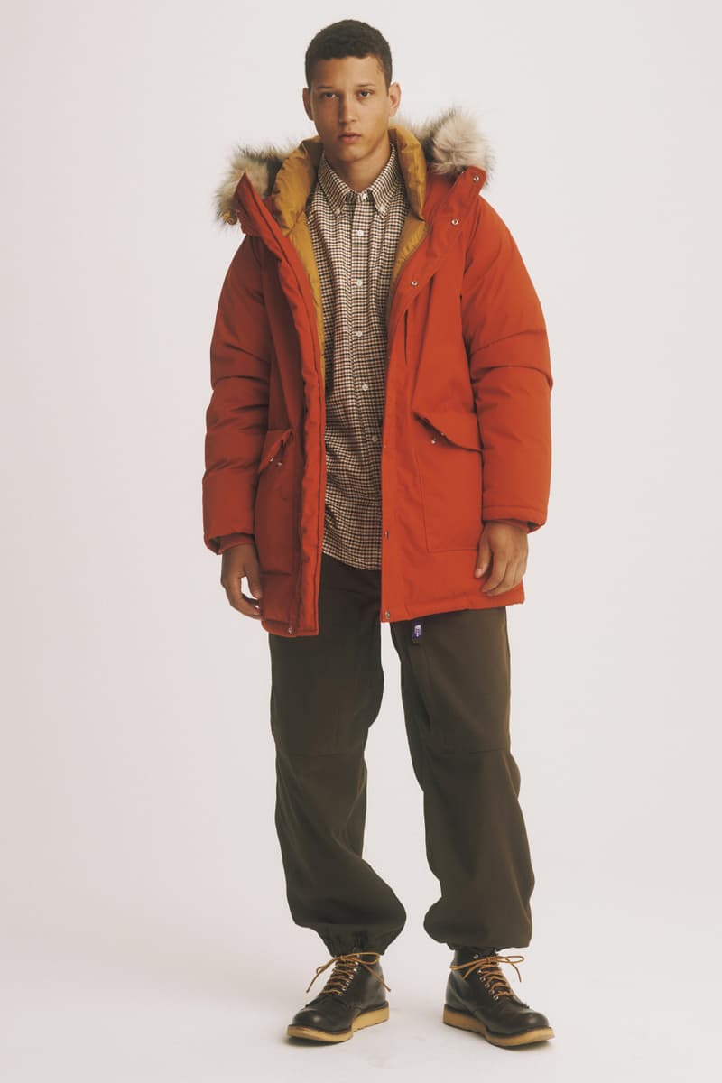 THE NORTH FACE PURPLE LABEL Fall Winter 2018 Lookbook Jackets Outerwear Hoodies Sweaters Pants Trousers Cardigans Scarves Hats Caps