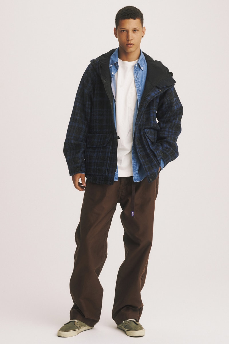 THE NORTH FACE PURPLE LABEL Fall Winter 2018 Lookbook Jackets Outerwear Hoodies Sweaters Pants Trousers Cardigans Scarves Hats Caps