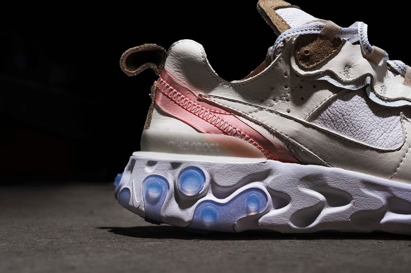 The Shoe Surgeon Nike React 87 Leather Custom Dominic Chambrone Custom Sneakers suede grain july 14 2018 drop release date