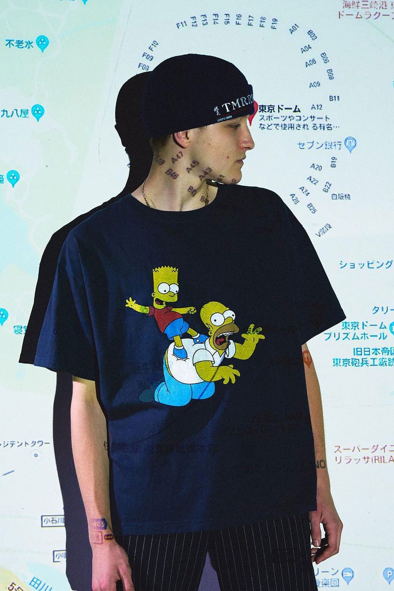 The Simpsons YSTRDY'S TMRRW collaboration tee shirt design fall winter 2018 exclusive japan beauty youth july 21 august 10 2018 drop release date buy info sale tee