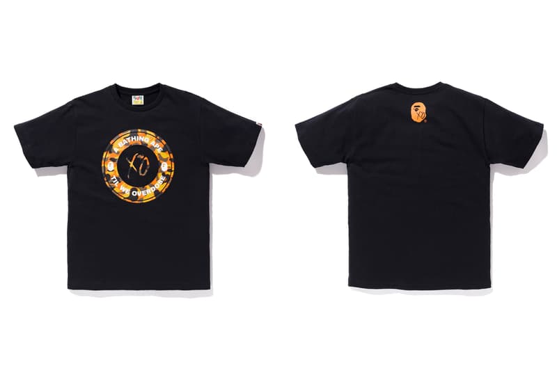 the weeknd a bathing ape bape x xo black t shirt