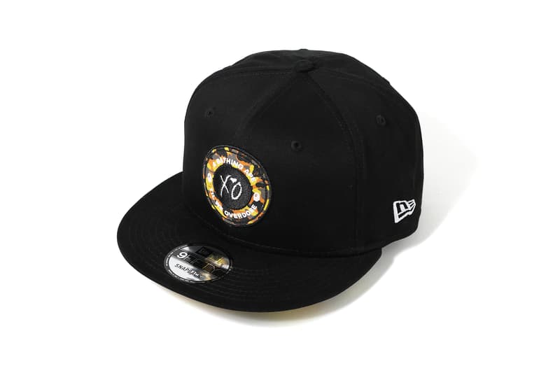 the weeknd a bathing ape bape x xo black hat