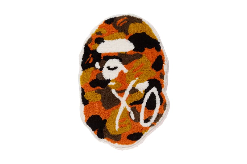 the weeknd a bathing ape bape x xo ape head rug
