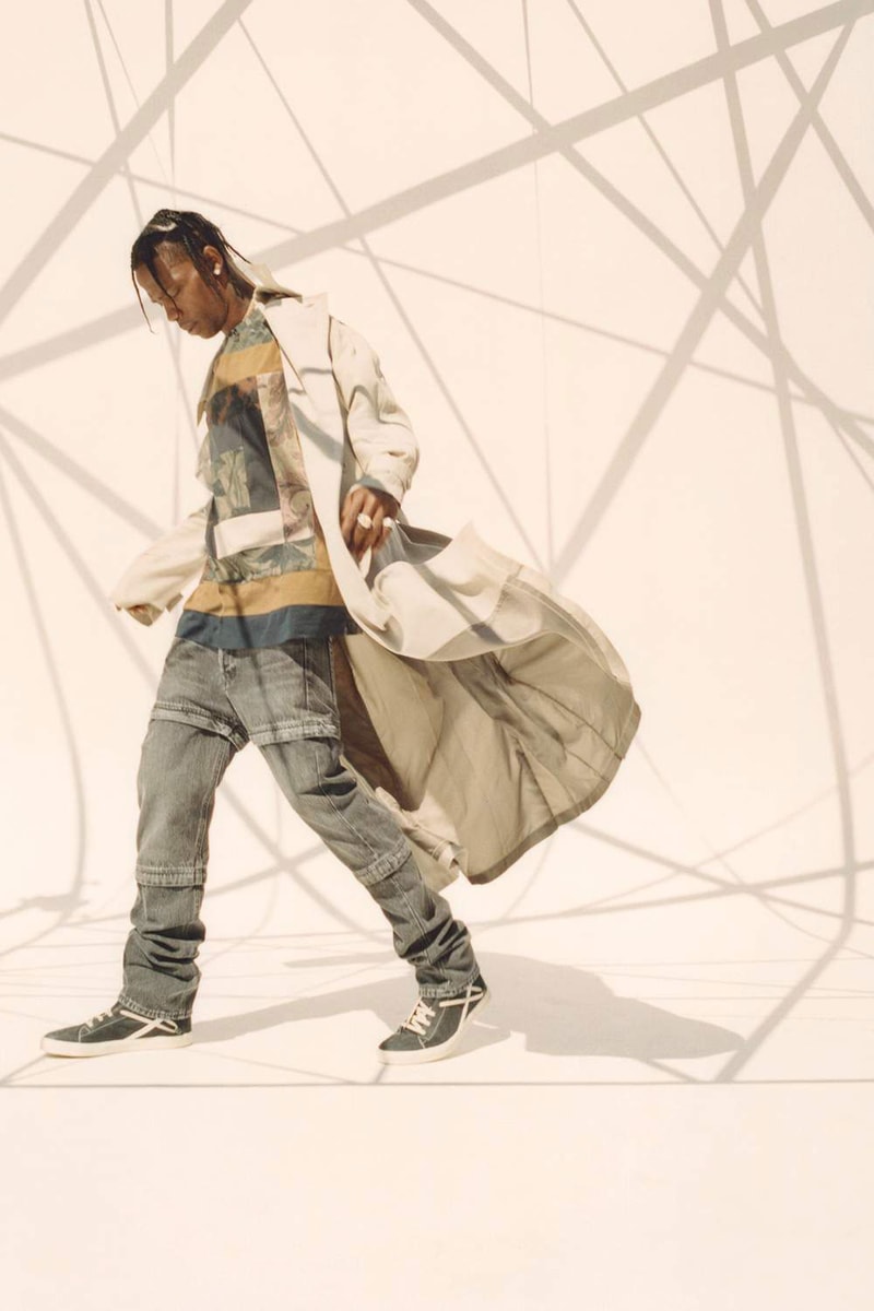 Travis Scott Mr Porter editorial La Flame visvim rick owens haider ackermann dries van noten alyx de bonne facture the elder statesman takahiro miyashita the soloist gq Alexander McQueen