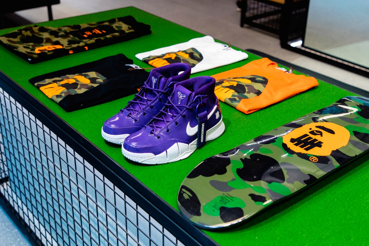 James Bond UNDEFEATED Hong Kong Store Interview bape a bathing ape Purple Nike Zoom Kobe 1 Protro Friends & Family