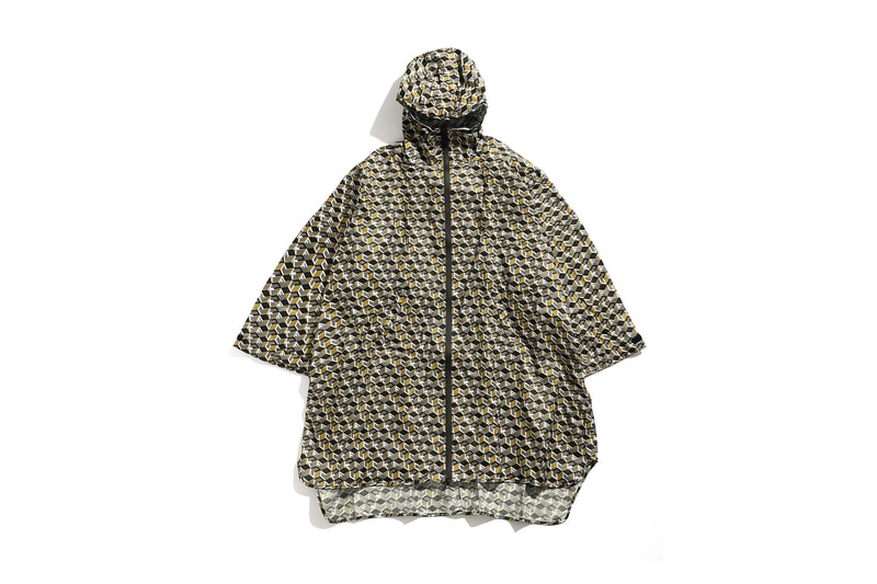 undercover kiu collaboration july 21 2018 printed green fuck goyard raincoat zipper pocket