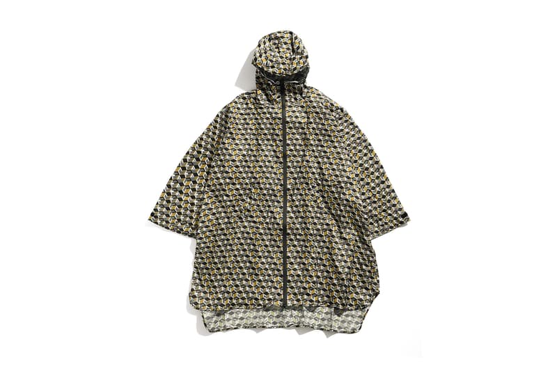 undercover kiu collaboration july 21 2018 printed green fuck goyard raincoat zipper pocket