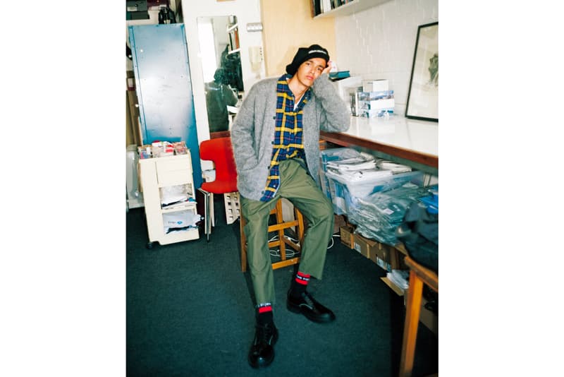 uniform experiment Fall Winter 2018 Lookbook collection outerwear accessories shirts sneakers