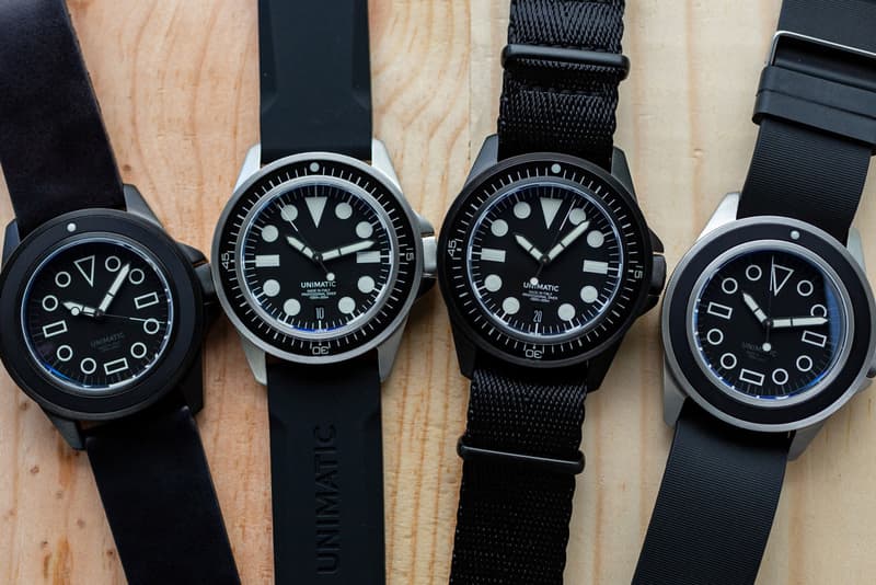 Unimatic U1-E U1-EN U1-EM U1-EMN Divers Watches Time Pieces limited edition 300 pieces black modello uno 600