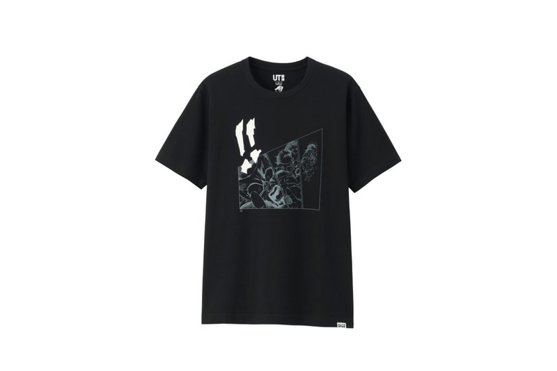 shonen jump uniqlo ut graphic tee shirt collaboration final black white print