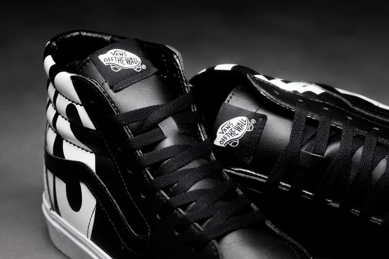 Vans Sk8-Hi With Oversized Logo black white tumbled leather release info sneakers footwear