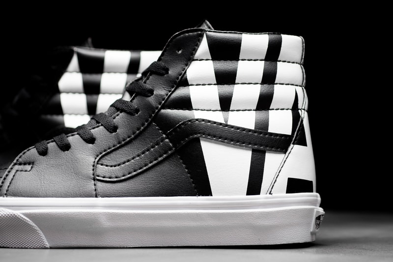 Vans Sk8-Hi With Oversized Logo black white tumbled leather release info sneakers footwear