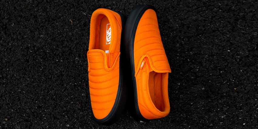 vans quilted slip on lite black