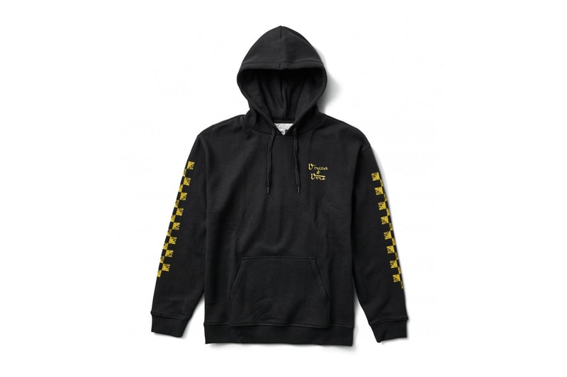 vincent van gogh museum vans collaboration artwork hoodie black orange yellow pattern skull checkerboard