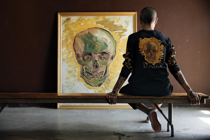 vincent van gogh museum Vans collaboration release date lookbook official drop release date cop buy purchase sale sell skull flower floral bomber long sleeve short tee shirt sneaker old skool slip on sk8 hi authentic self portrait amsterdam august 3 2018