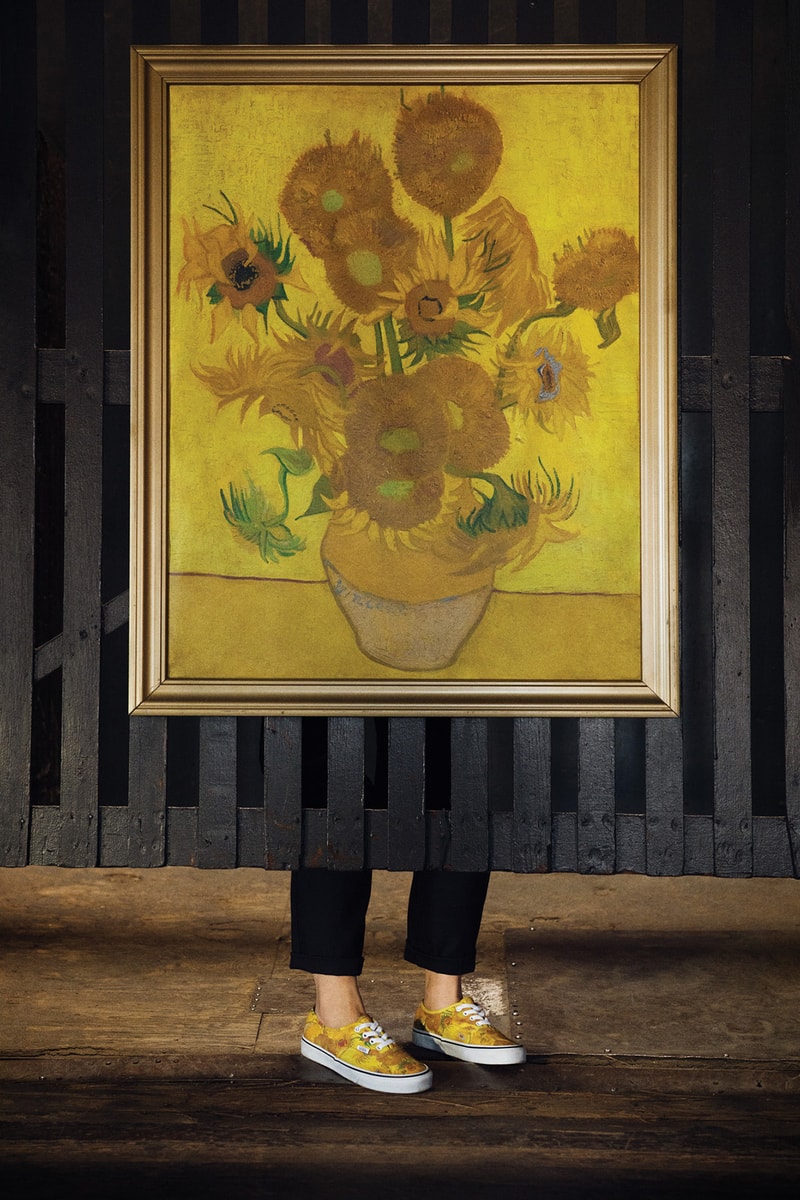 vincent van gogh museum Vans collaboration release date lookbook official drop release date cop buy purchase sale sell skull flower floral bomber long sleeve short tee shirt sneaker old skool slip on sk8 hi authentic self portrait amsterdam august 3 2018