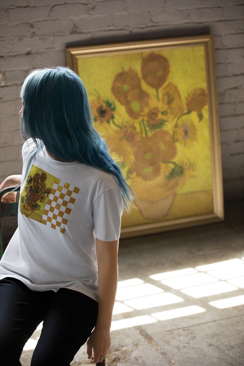 vincent van gogh museum Vans collaboration release date lookbook official drop release date cop buy purchase sale sell skull flower floral bomber long sleeve short tee shirt sneaker old skool slip on sk8 hi authentic self portrait amsterdam august 3 2018