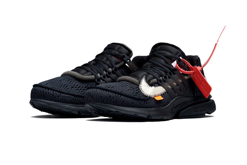 Virgil Abloh Nike Air Presto All Black White Official Look Release Date