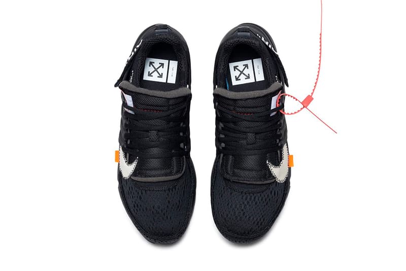 Virgil Abloh Nike Air Presto All Black White Official Look Release Date