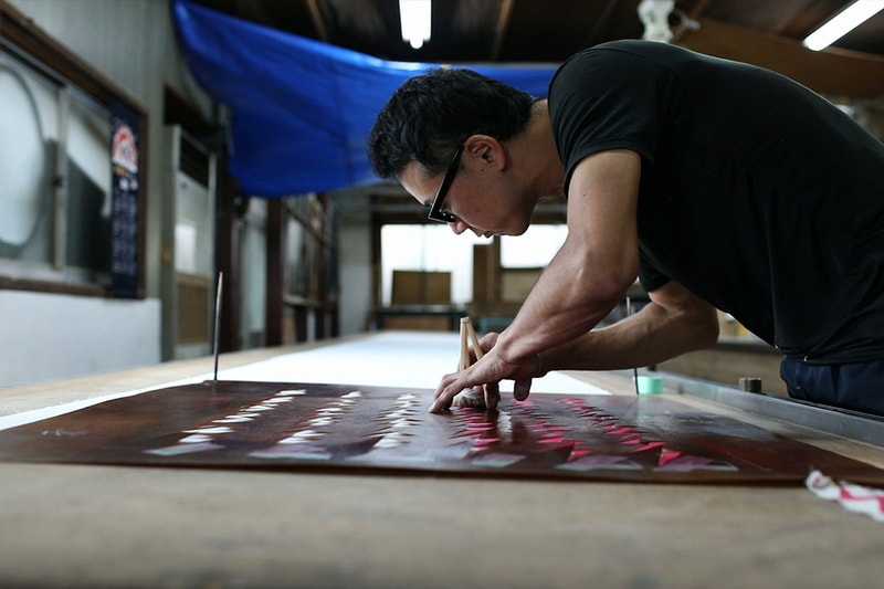 visvim Dissertation Katazurizome dye process video in depth textile print stencil spring summer 2018 collection