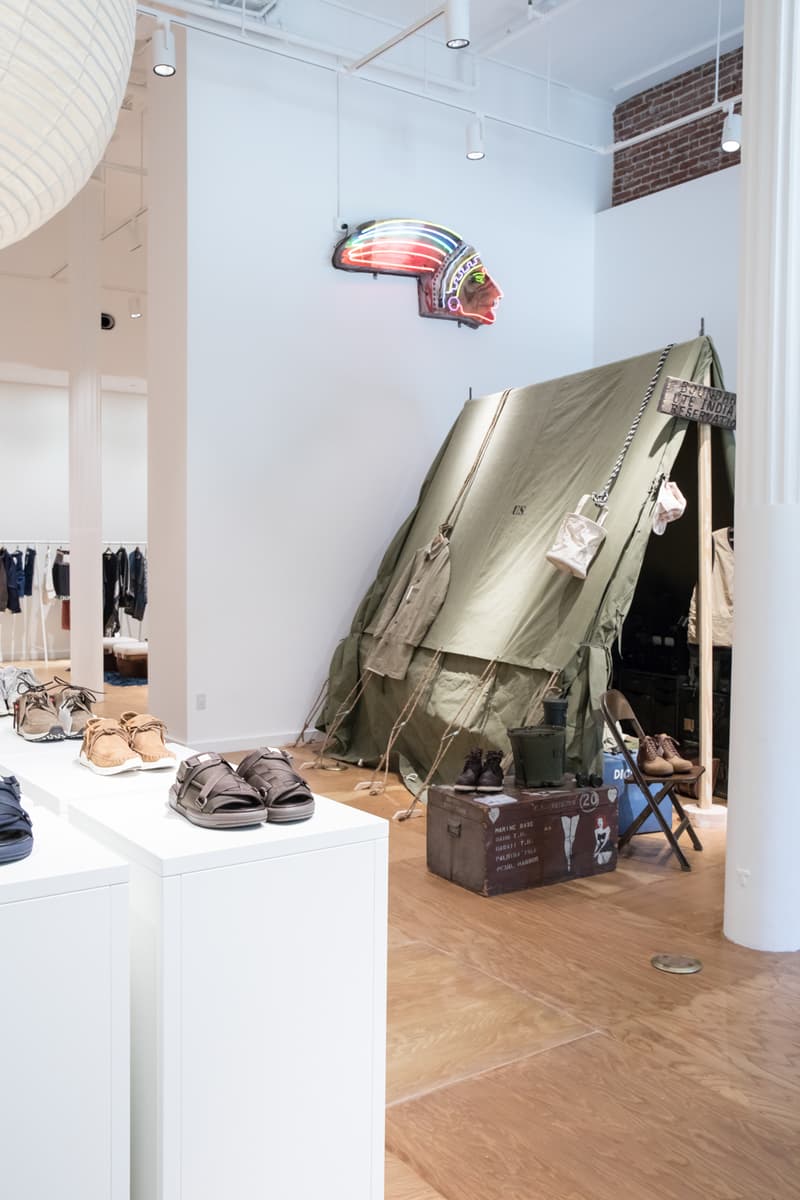 visvim japan exposition los angeles retail store contrary dept. F.I.L.