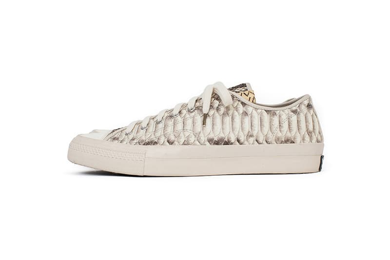 visvim SKAGWAY LO Python Leather release info brown white black off-white sneakers