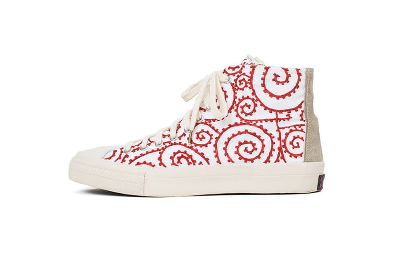 visvim SS18 SKAGWAY HI Foliage Sketch Release White Blue Black Red Hand Painted Canvas Suede Denim