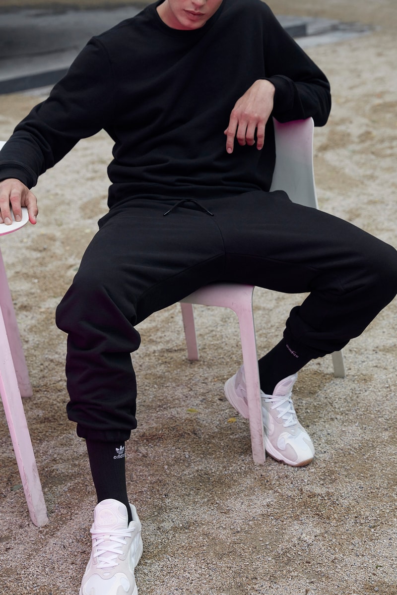 wardrobe nyc collection second sport adidas collaboration yung 1 socks black sweater athleisure new york city bag sweater online