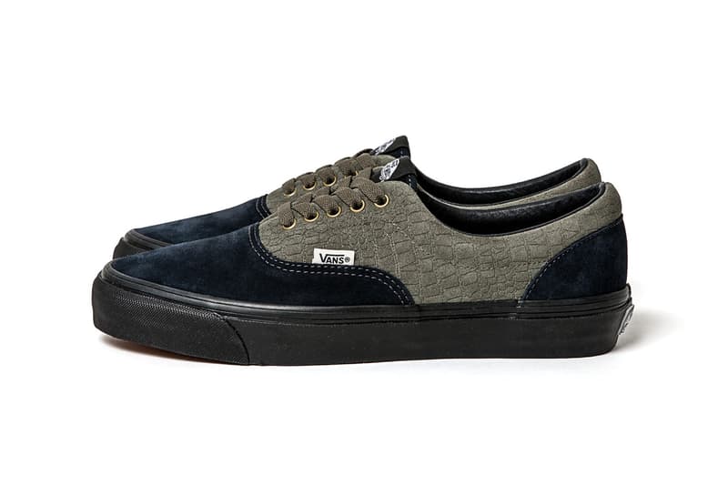 WTAPS vans vault collaboration flames crocodile pattern print leather suede canvas navy green black blue old skool sk8 hi era LX japan skate sneaker shoe drop release date buy info purchase leak teaser july 7 21 2018 half cab digital camouflage