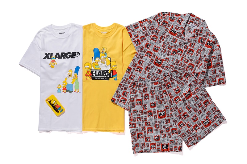 XLARGE x The Simpsons 2018 Collection Tee Shirt Shorts iPhone Case Cop Purchase Buy Available Now Collab Collaboration