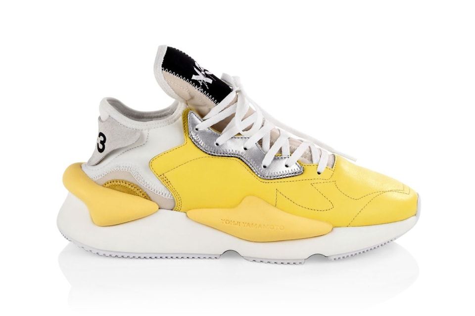 Y-3 Kaiwa Sneakers in Yellow/White Colorway