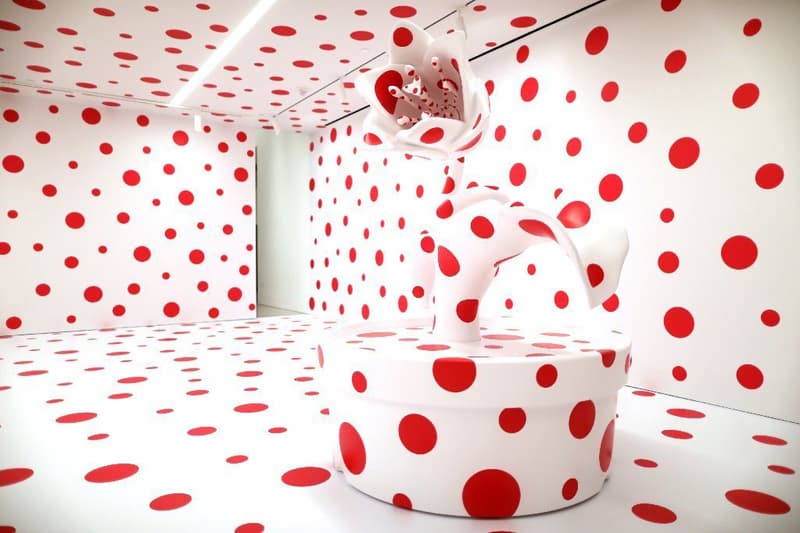 yayoi kusama installation marciano art foundation exhibition artworks
