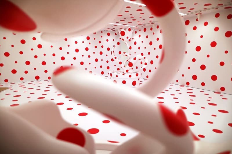 yayoi kusama installation marciano art foundation exhibition artworks