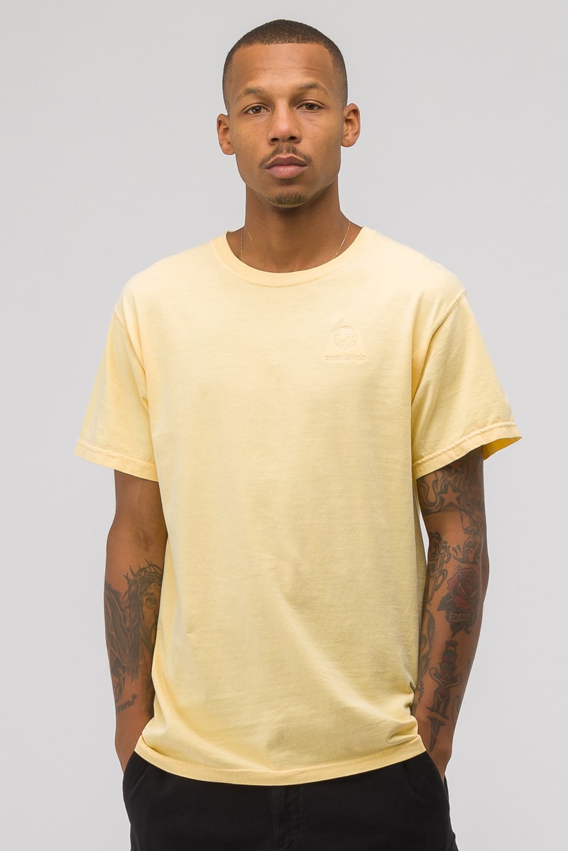 Notre private label tee shirt drop 1 first collection release drop tie dye print embroidery chuck berry