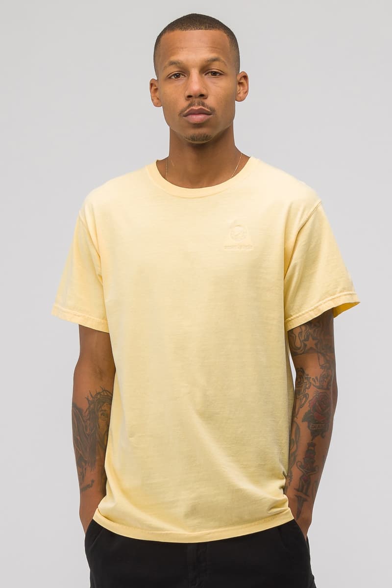 Notre private label tee shirt drop 1 first collection release drop tie dye print embroidery chuck berry