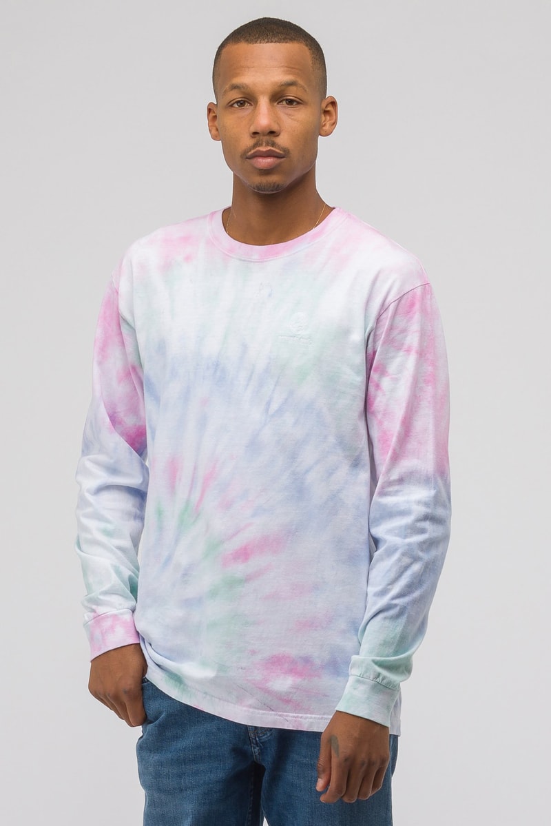 Notre private label tee shirt drop 1 first collection release drop tie dye print embroidery chuck berry