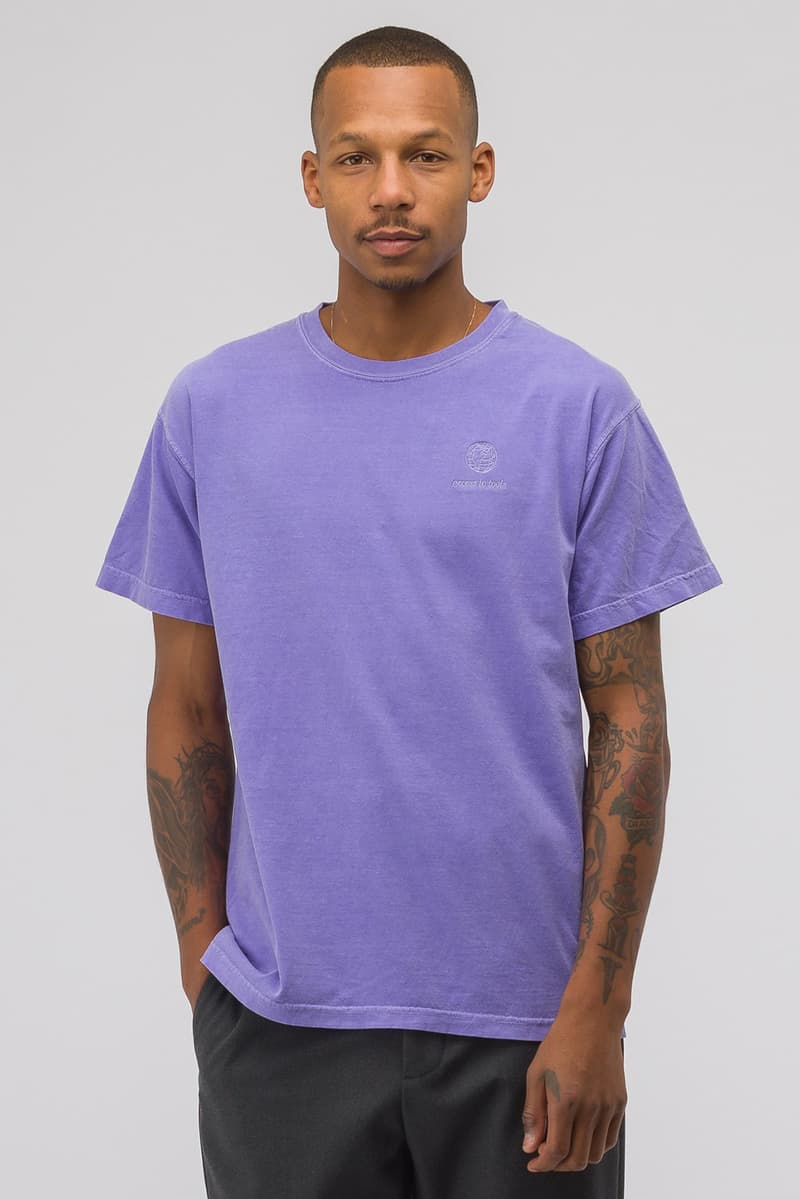 Notre private label tee shirt drop 1 first collection release drop tie dye print embroidery chuck berry