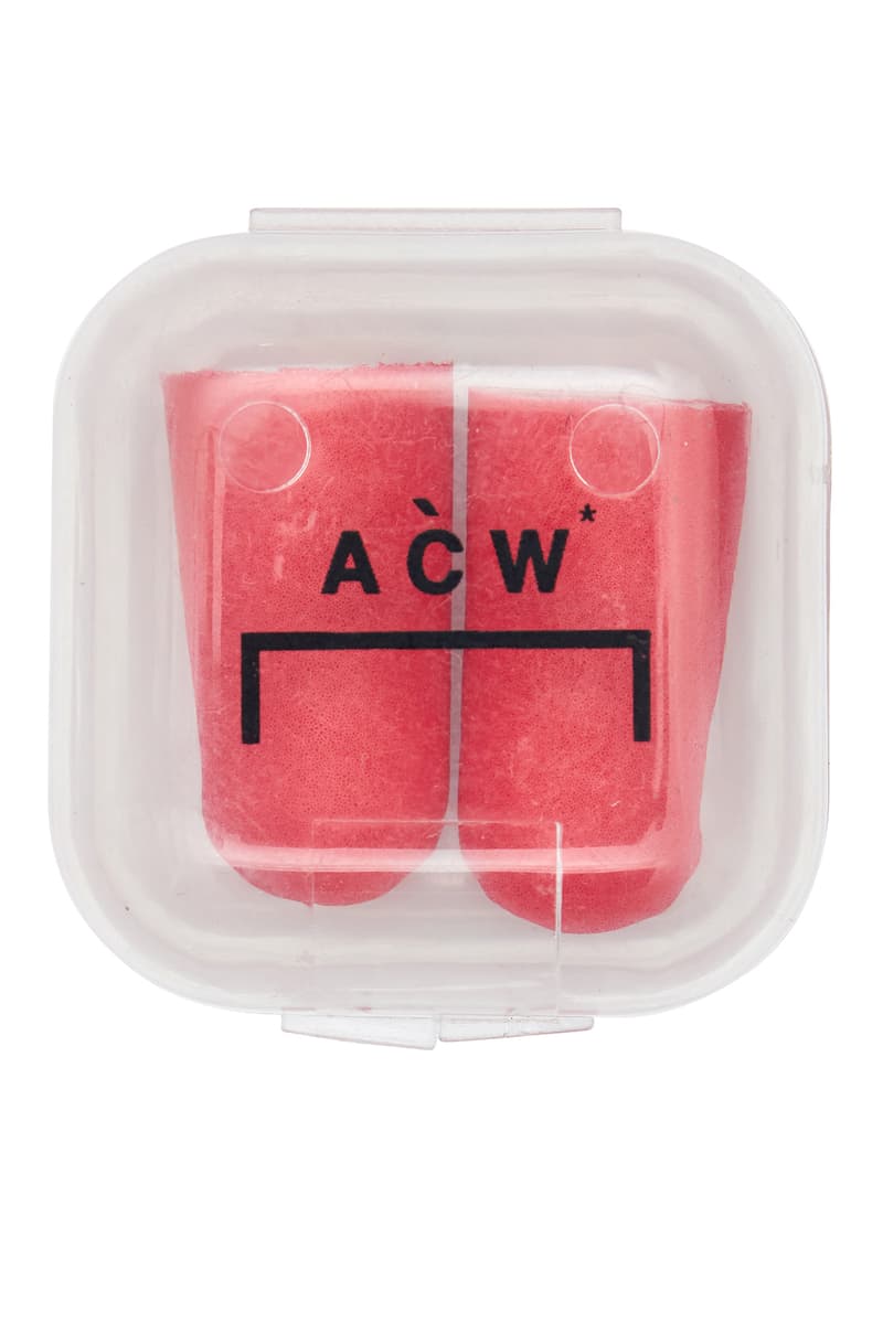A-COLD-WALL* Protective Equipment Capsule Collection Noise Reduction Earplug Units Heavy Duty Acetate Glasses Clear Lens Dust Resistant Face Mask ACW* Fashion Brand