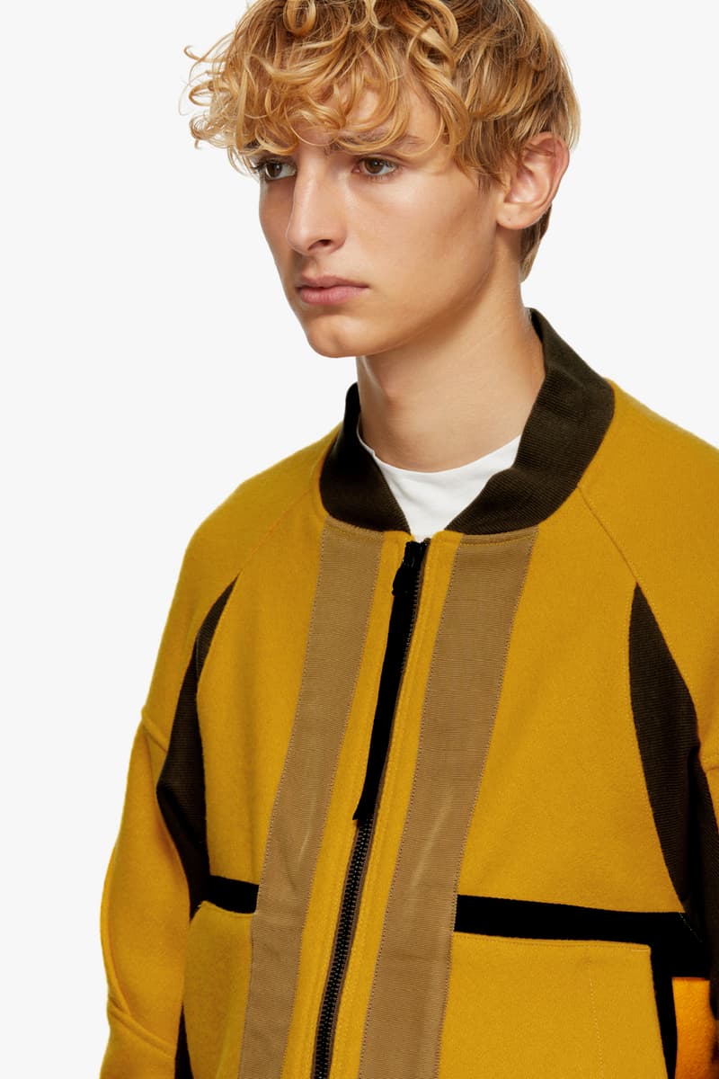 Abasi Rosborough fall winter 2018 ssense exclusive limited 10 pieces flight jacket yellow wool technical new york america outerwear