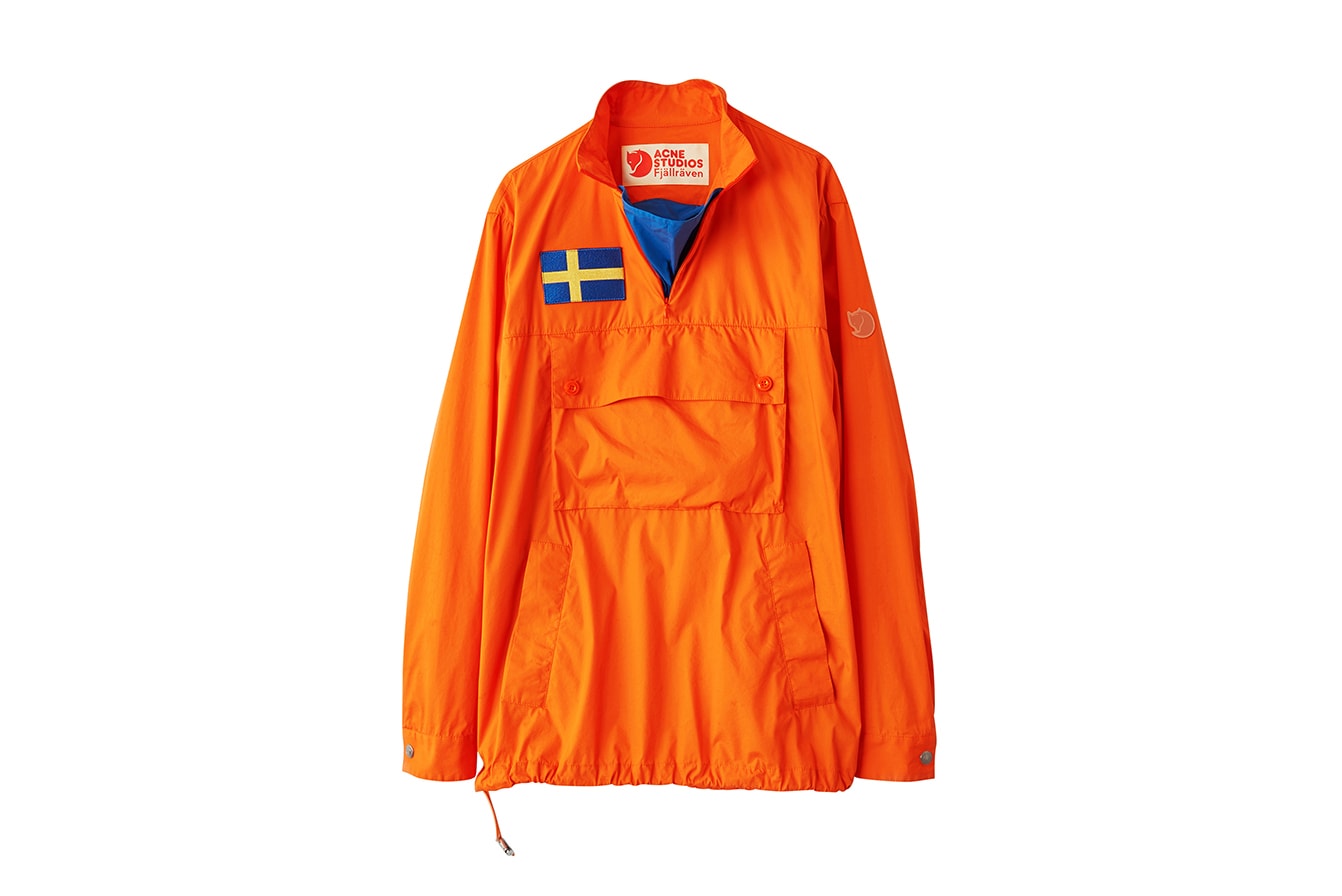 Acne Studios Fjällräven Collab Lookbook Collaboration Collection Fashion Clothing Cop Purchase Buy Available Soon Kanken Hiking Exploration Backpack T-shirt Coat Jacket Trousers Zip Shorts Sleeping Bag Camouflage Swedish