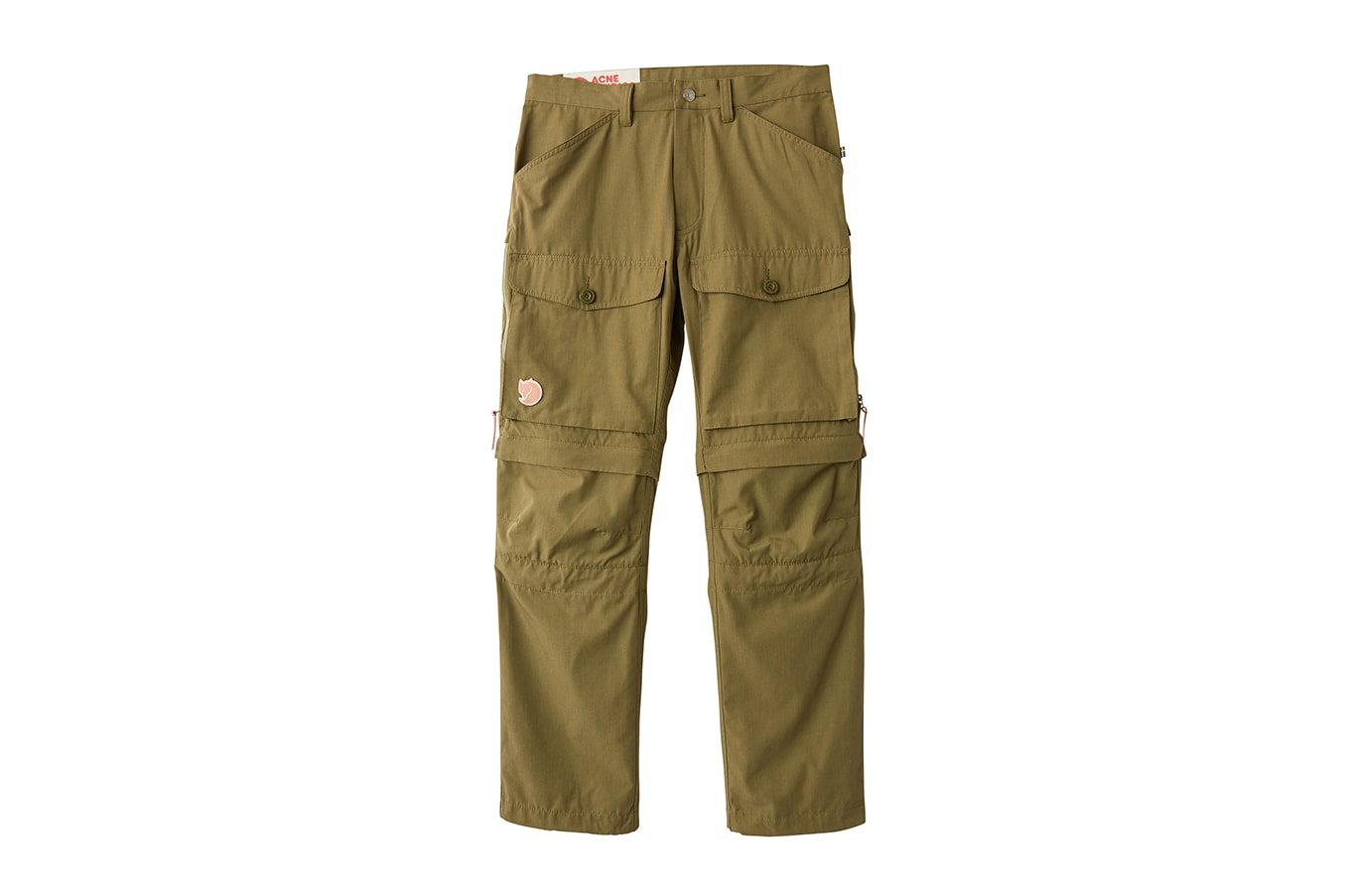 Acne Studios Fjällräven Collab Lookbook Collaboration Collection Fashion Clothing Cop Purchase Buy Available Soon Kanken Hiking Exploration Backpack T-shirt Coat Jacket Trousers Zip Shorts Sleeping Bag Camouflage Swedish