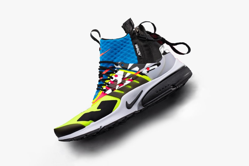 Errolson Hugh Teases ACRONYM Nike Presto Drop video promo clip september 20 2018 release drop collaboration debut purchase shop buy sell pattern mid sneaker footwear acr instagram
