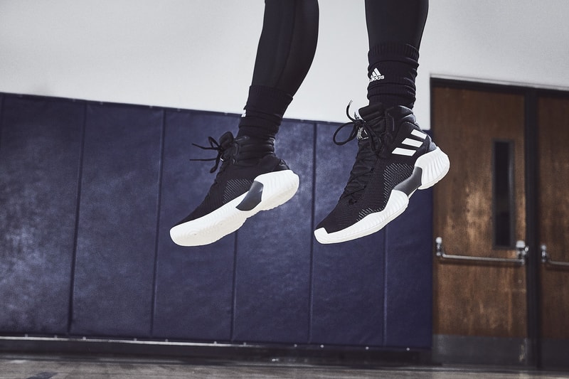 adidas basketball pro bounce mad bounce footwear october 2018 Donovan Mitchell Zach LaVine Kristaps Porzingis Chiney Ogwumike Candace Parker Kyle Lowry Nick Young Jaylen Brown Kelly Oubre Jr.