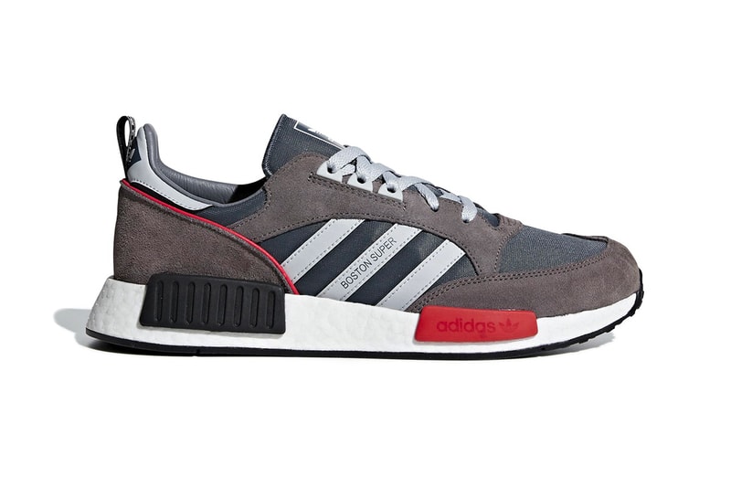 adidas NMD R1 boston super sneakers release info grey red boston r1 first look