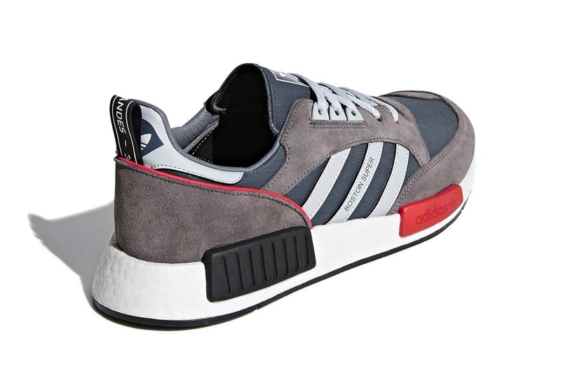 adidas NMD R1 boston super sneakers release info grey red boston r1 first look
