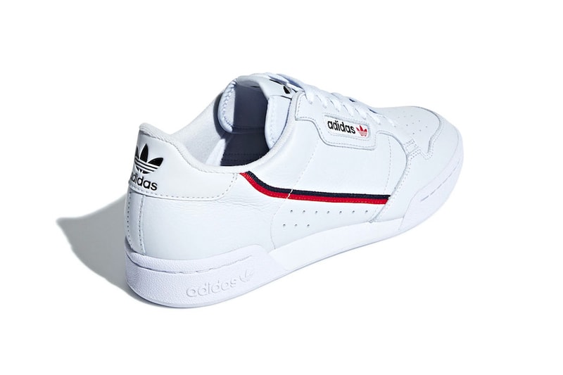 adidas Continental 80 Aero Blue release info sneakers scarlet Collegiate Navy