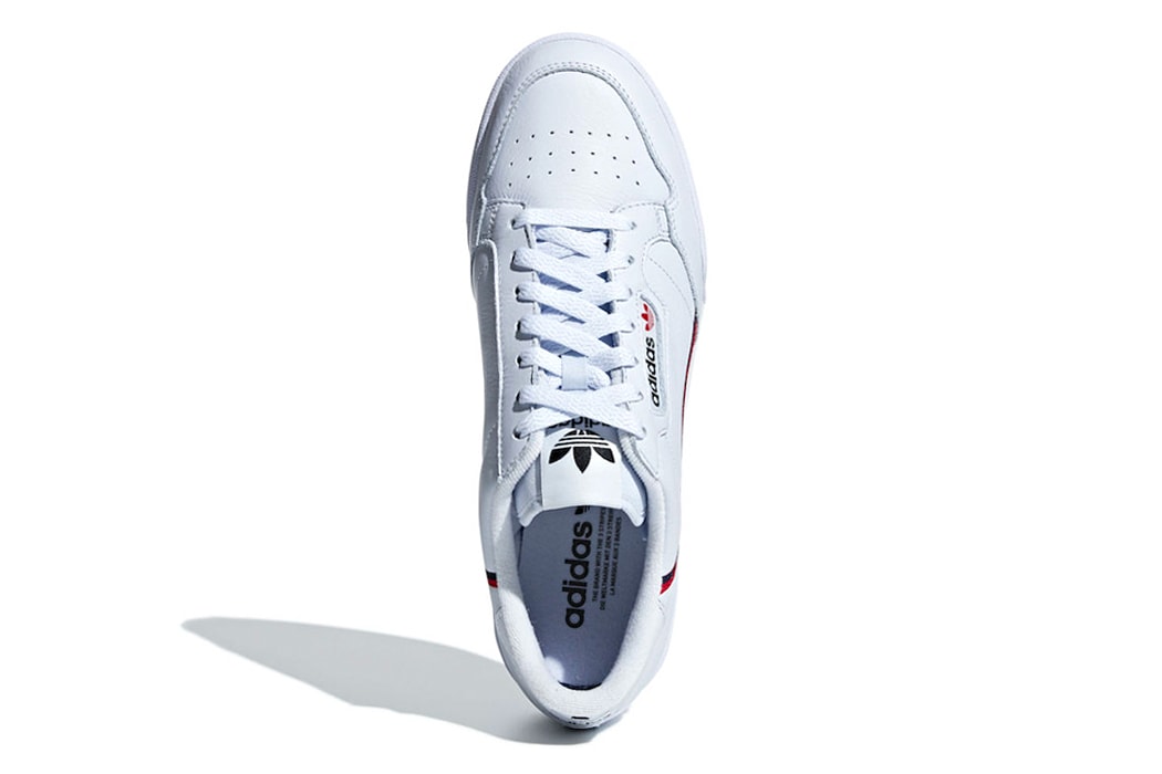 adidas Continental 80 Aero Blue release info sneakers scarlet Collegiate Navy